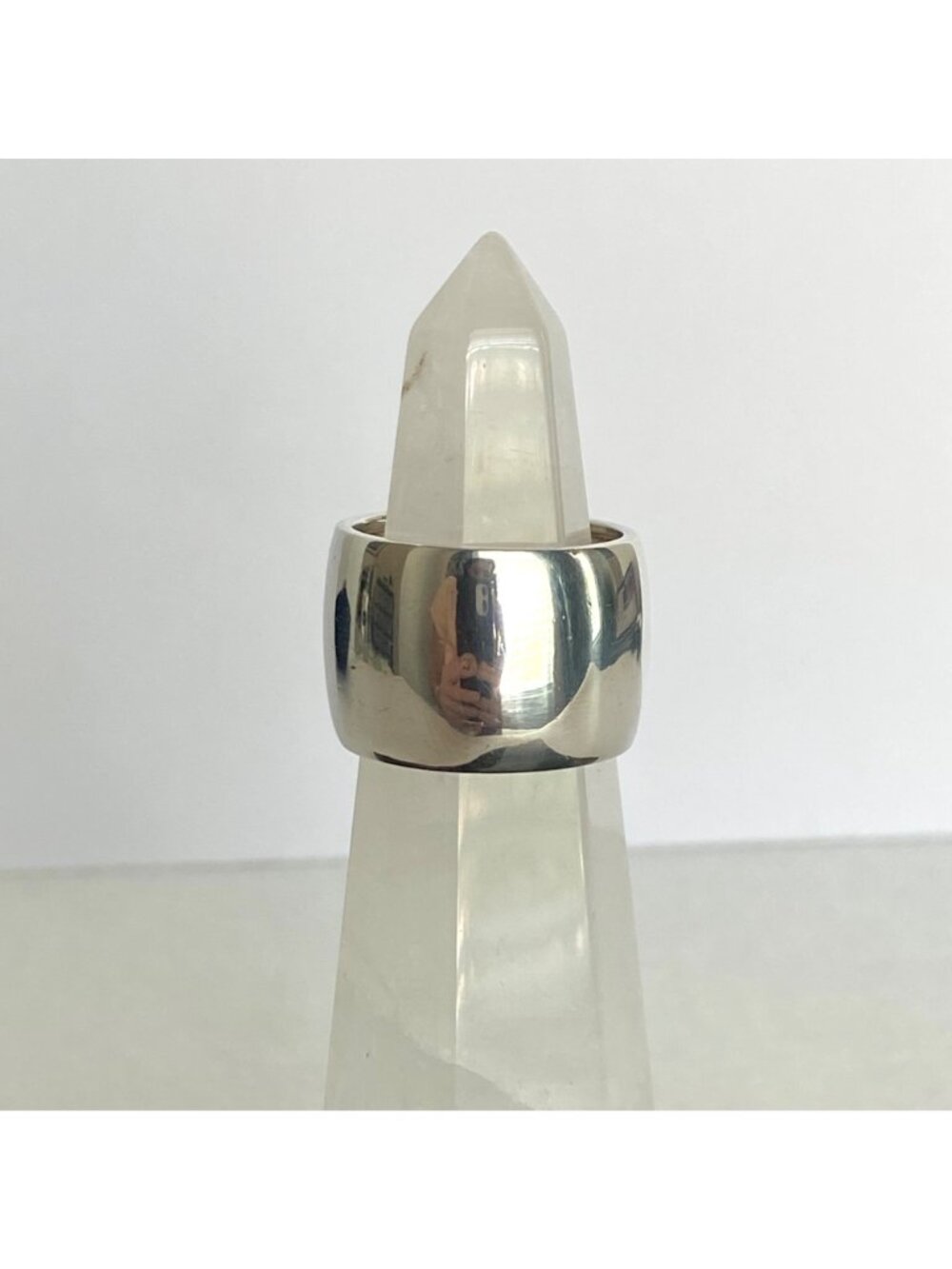 Silpada Sterling Silver 925 Polished Wide Band Cuff Cigar Ring Sz 7.25 - Picture 3 of 16